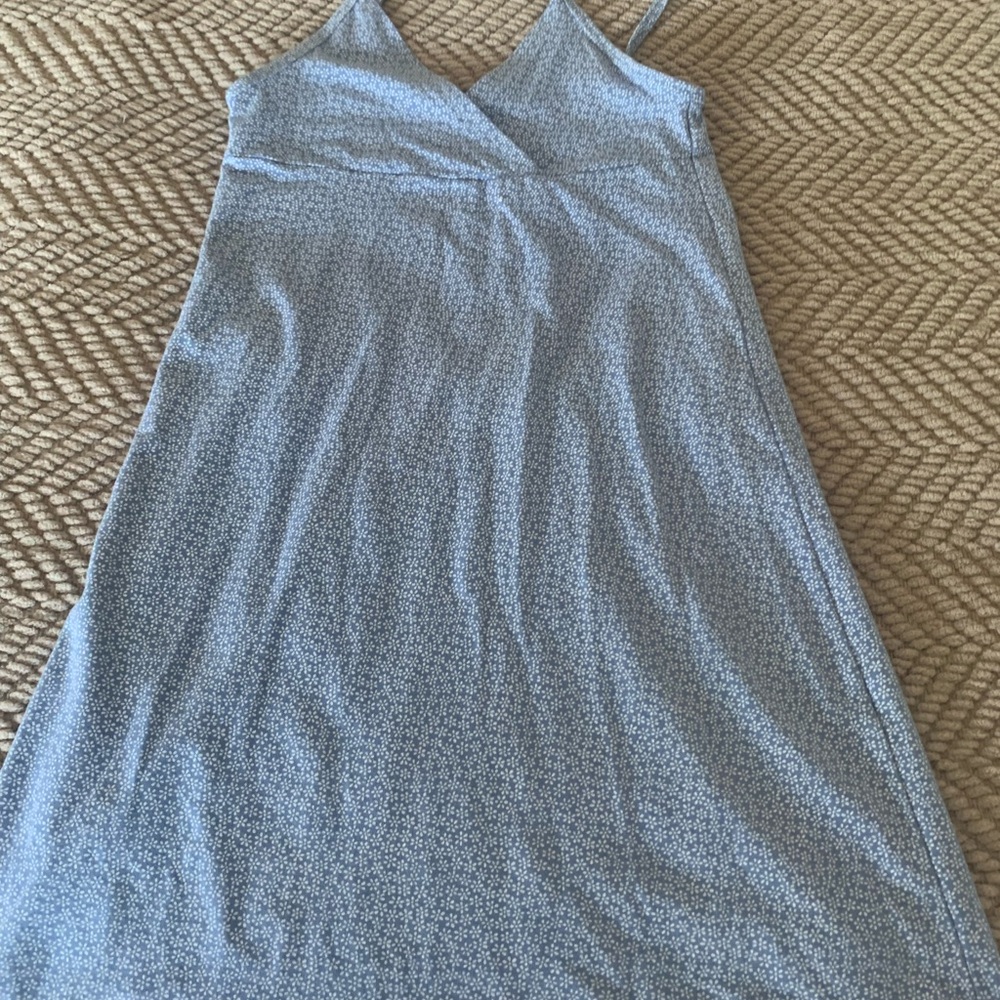 Brandy Melville Light Blue Floral Top
